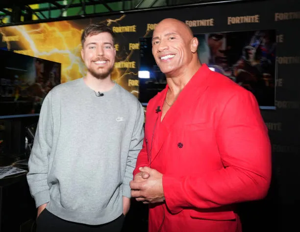 Is Mr.Beast Taller than The Rock Johnson?