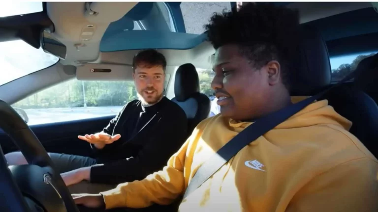 After MrBeast paid for his cure, a blind teen Drive a Free Tesla Model 3 With Him