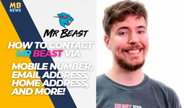how to contact mrbeast via mobile number, whatsapp number, email address, home address all details