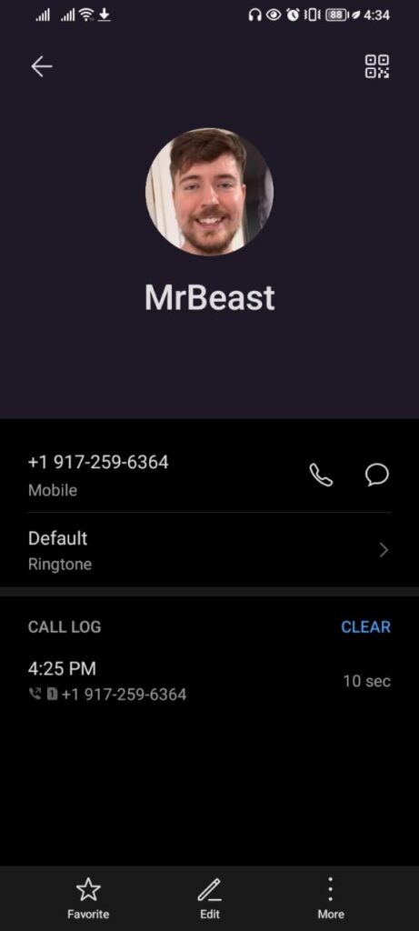 mrbeast main mobile number