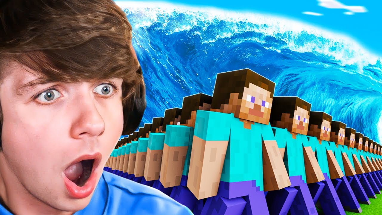 MrBeast's Karl Jacobs Latest Video: "100 Players Survive Natural Disasters in Minecraft!"