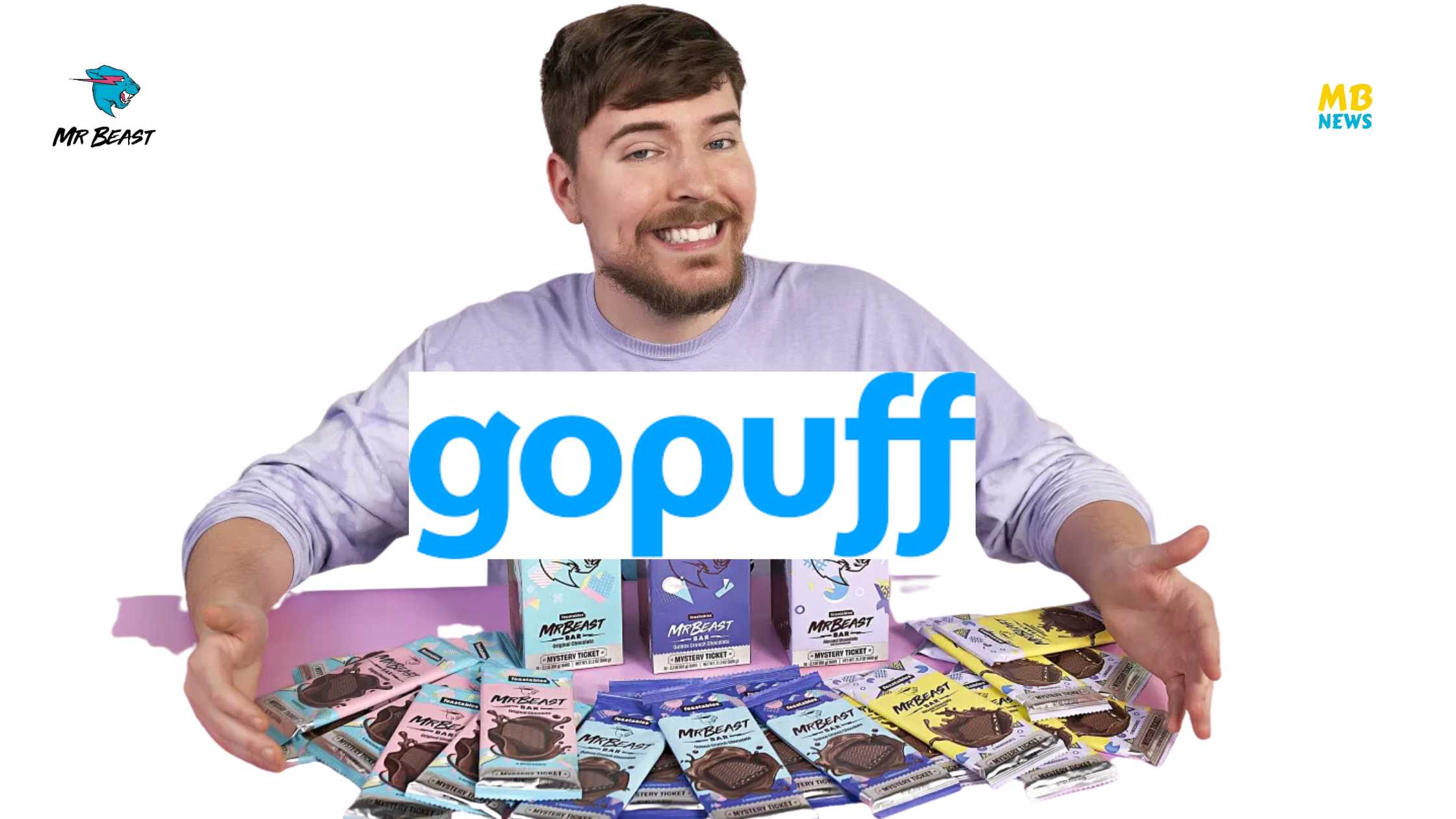 Gopuff Partners with MrBeast Introducing the MrBeast Bar and Feastables Snacking Brand