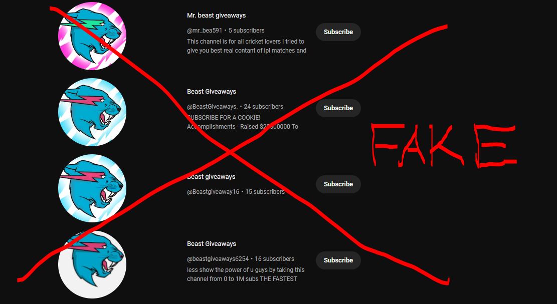Fake MrBeast Know Your Meme