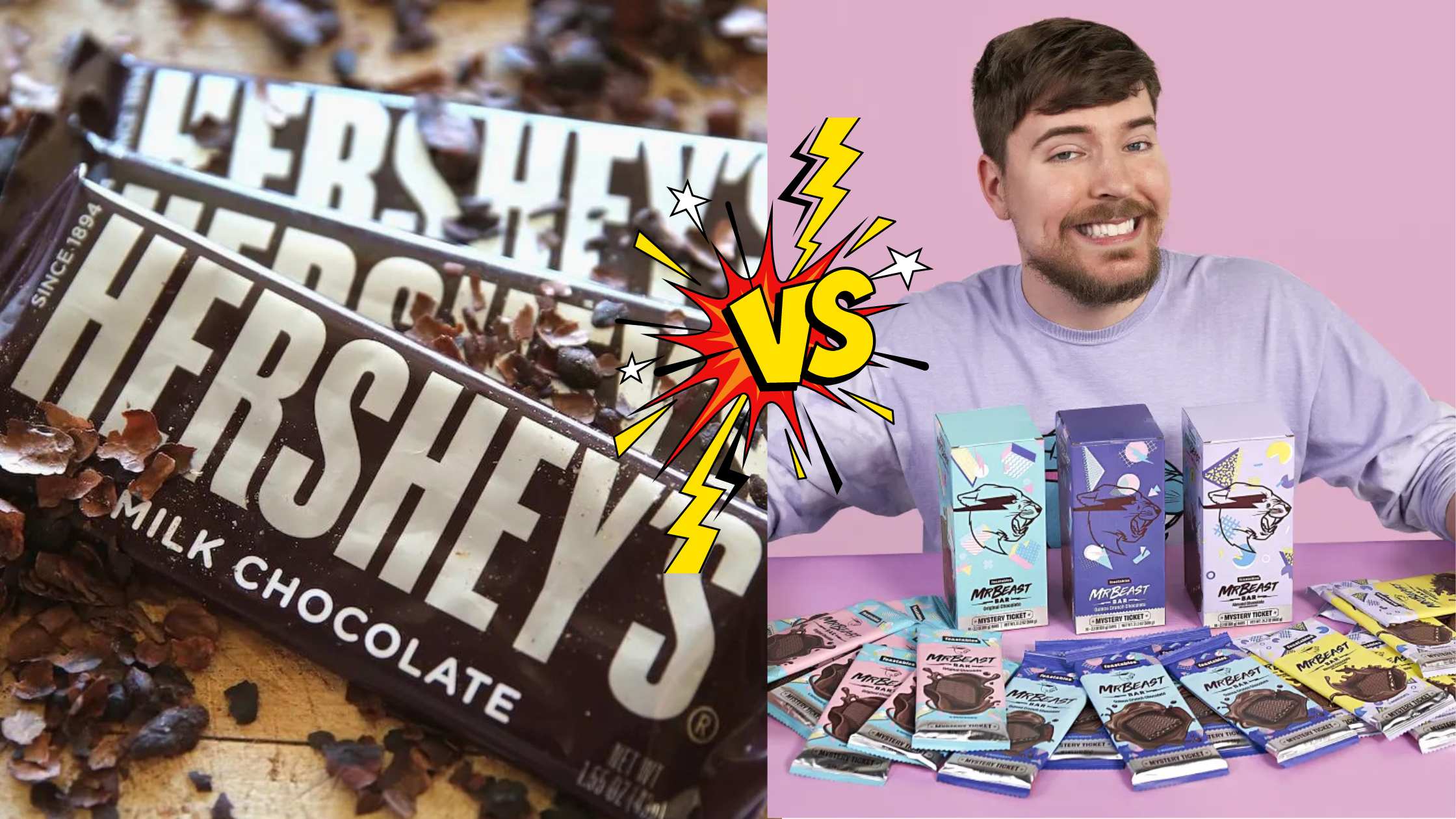 Battle of the Chocolates: MrBeast's Feastables Takes on Hershey's in a Sweet Showdown!