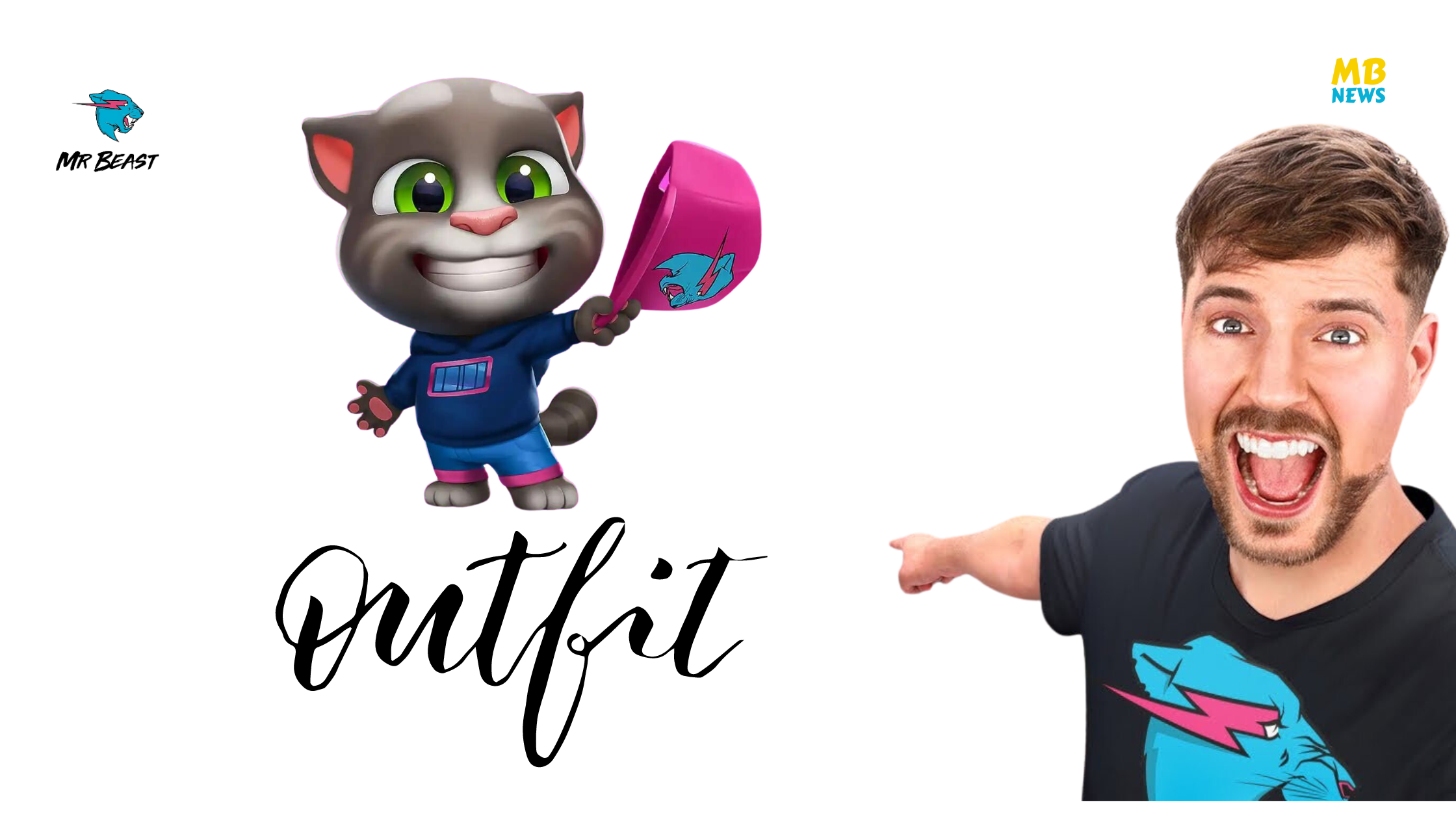 My Talking Tom Partners with MrBeast, Introducing Exclusive Outfit for Players!
