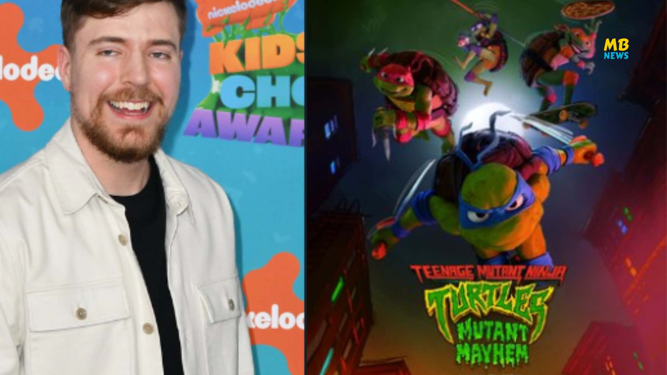 MrBeast Joins Forces with Teenage Mutant Ninja Turtles in 'Mutant Mayhem'!