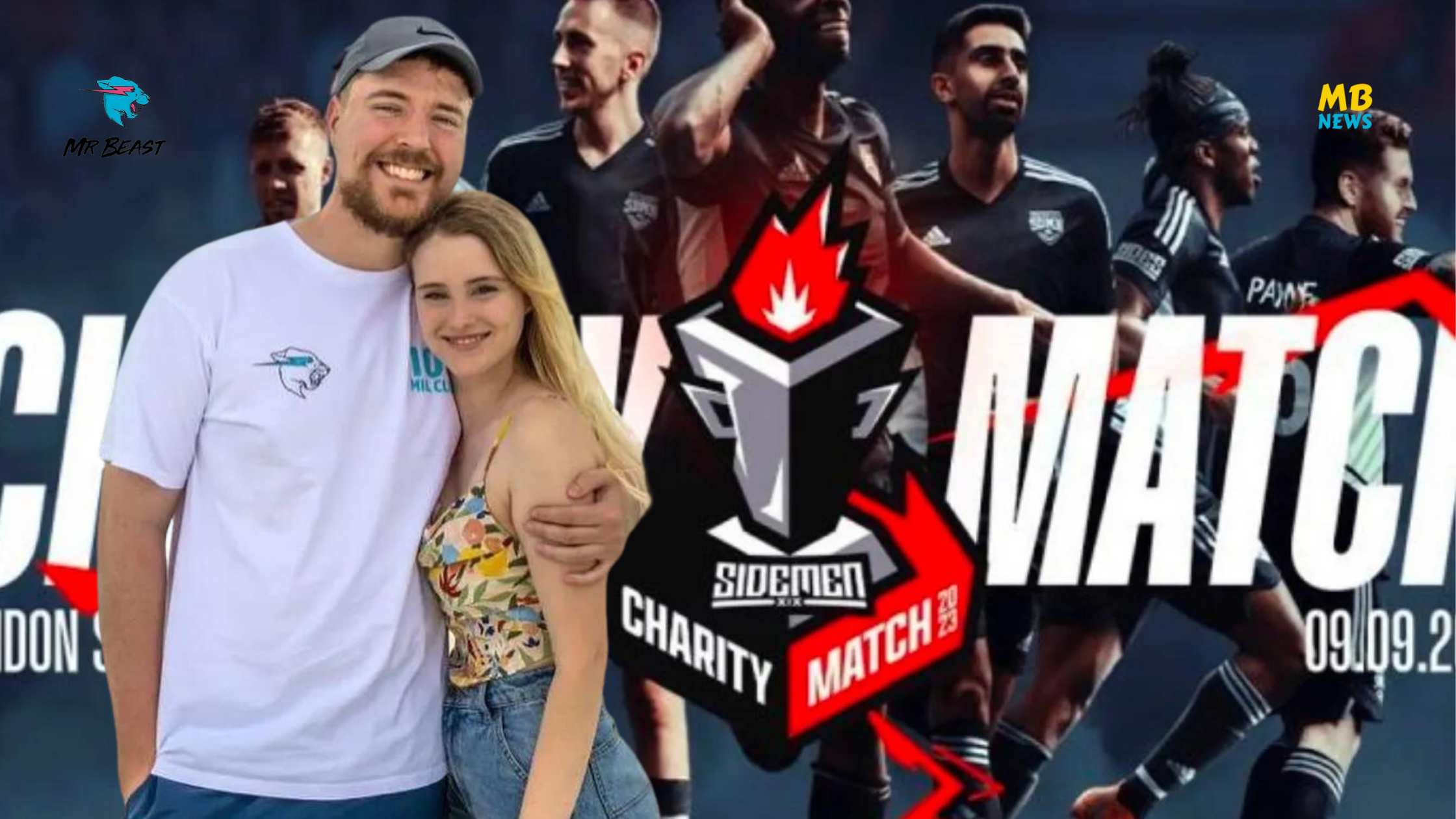 MrBeast's Girlfriend Thea Booysen Captures Victory at Sidemen Charity Match!