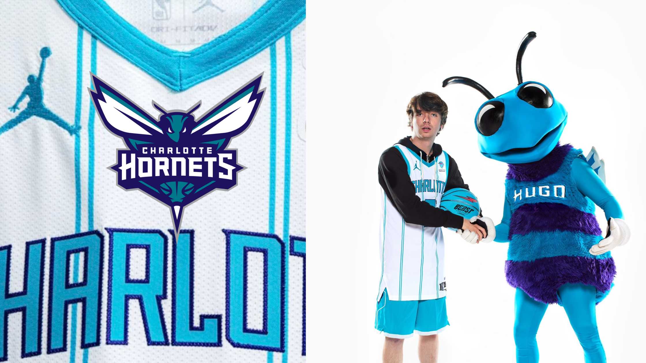 r MrBeast goes pro with Charlotte Hornets jersey