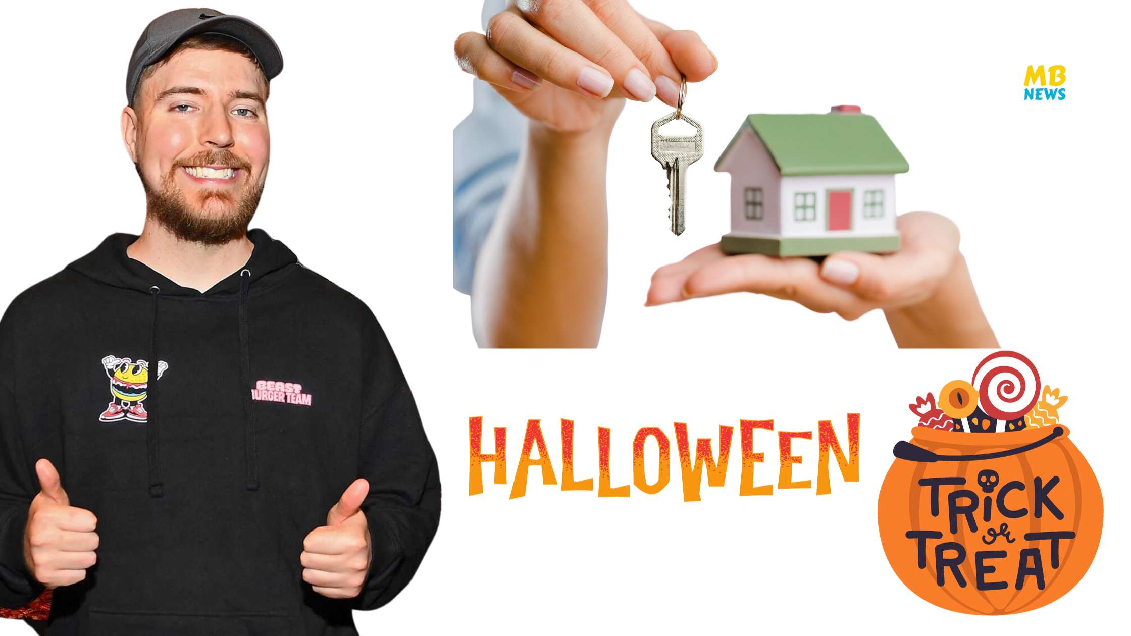 MrBeast Surprises Trick-or-Treater with Keys to a House on Halloween!