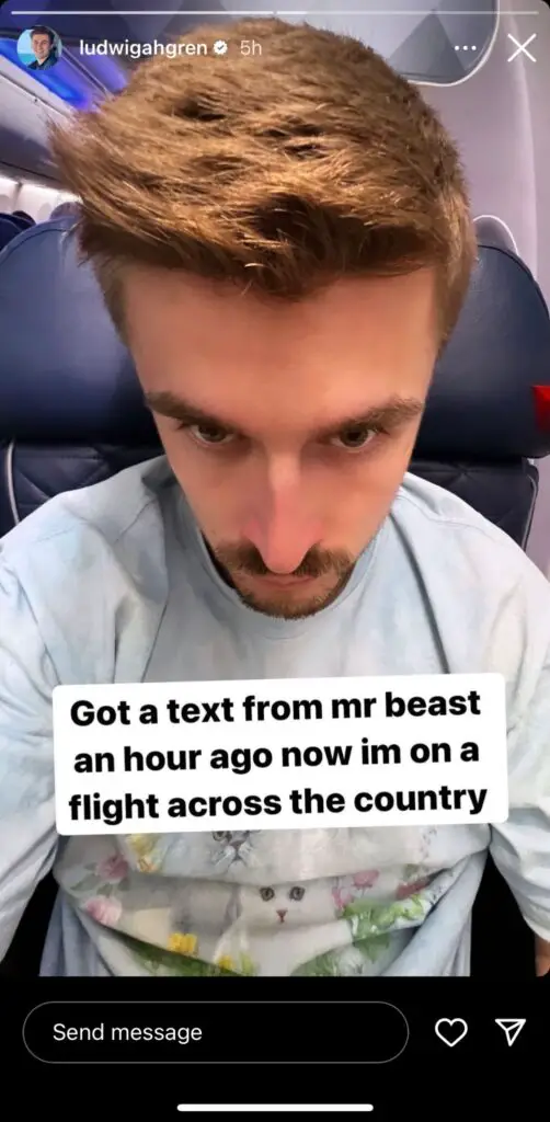 MrBeast's Surprise Text Sparks Cross-Country Adventure for Ludwig Ahgren