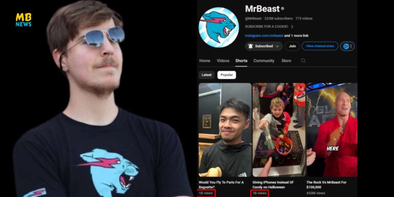 MrBeast Makes YouTube History with Two Short Videos Surpassing 1 Billion Views!