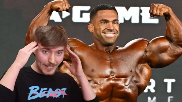 MrBeast Amazed by Mr. Olympia Derek Lunsford’s Posing: “Lunsford’s arm size is more massive than my entire body”