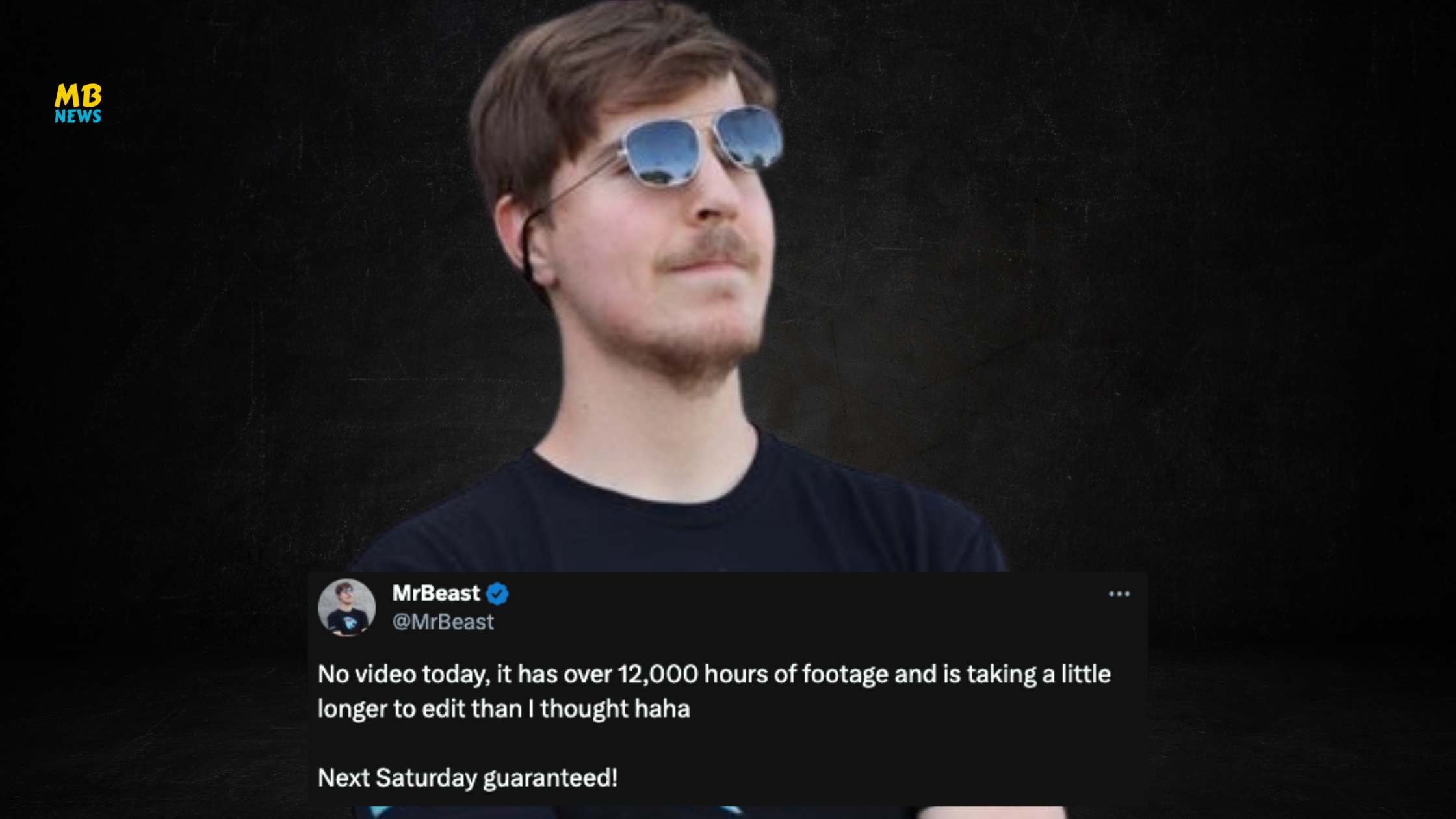 MrBeast's Saturday Video Delayed Due to 12,000 Hours of Footage: 'Next Saturday guaranteed'