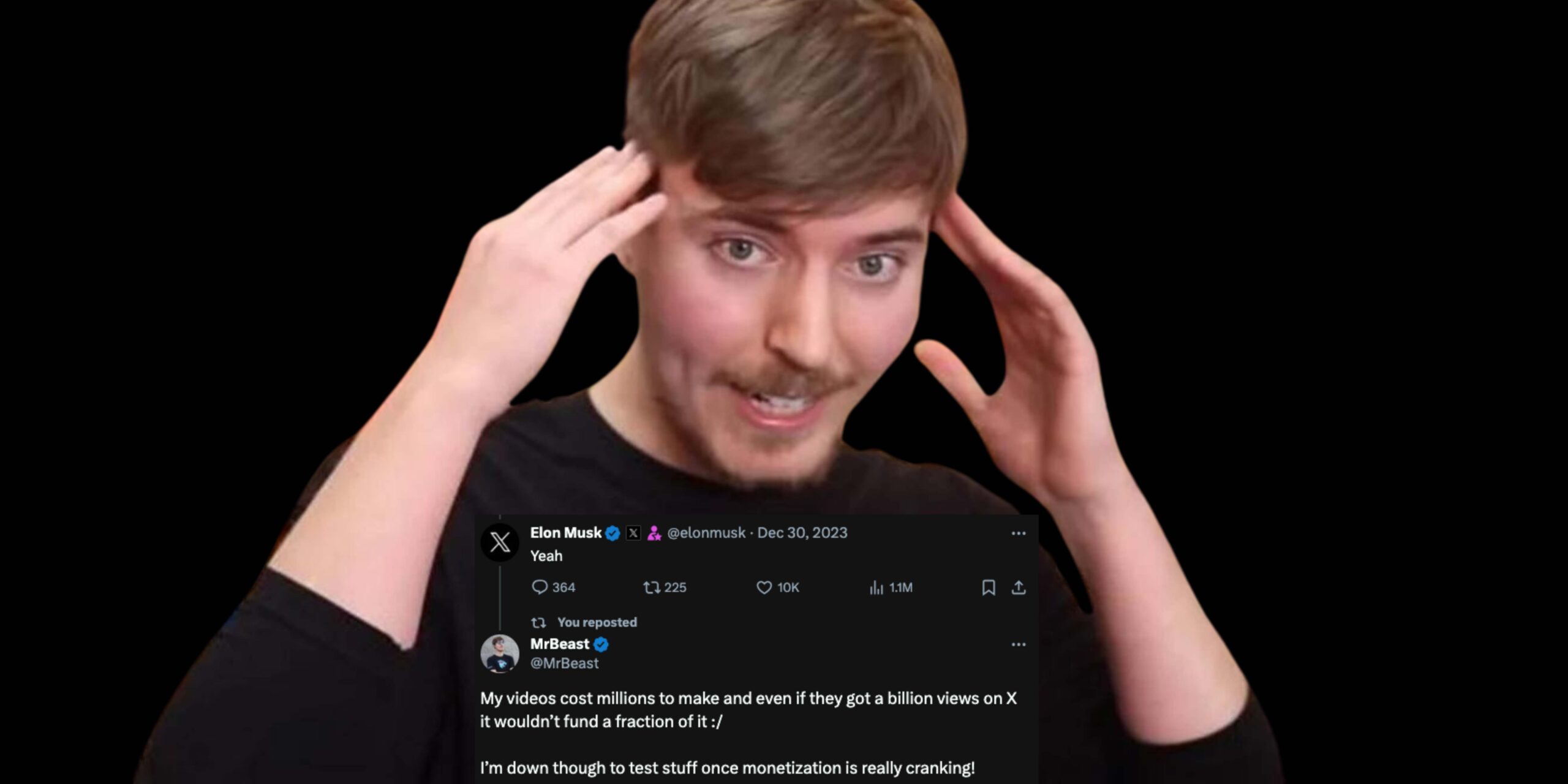 MrBeast Claims to Elon Musk a Billion Views on X (Twitter) Won’t Help Fund Even a Fraction of His Videos!