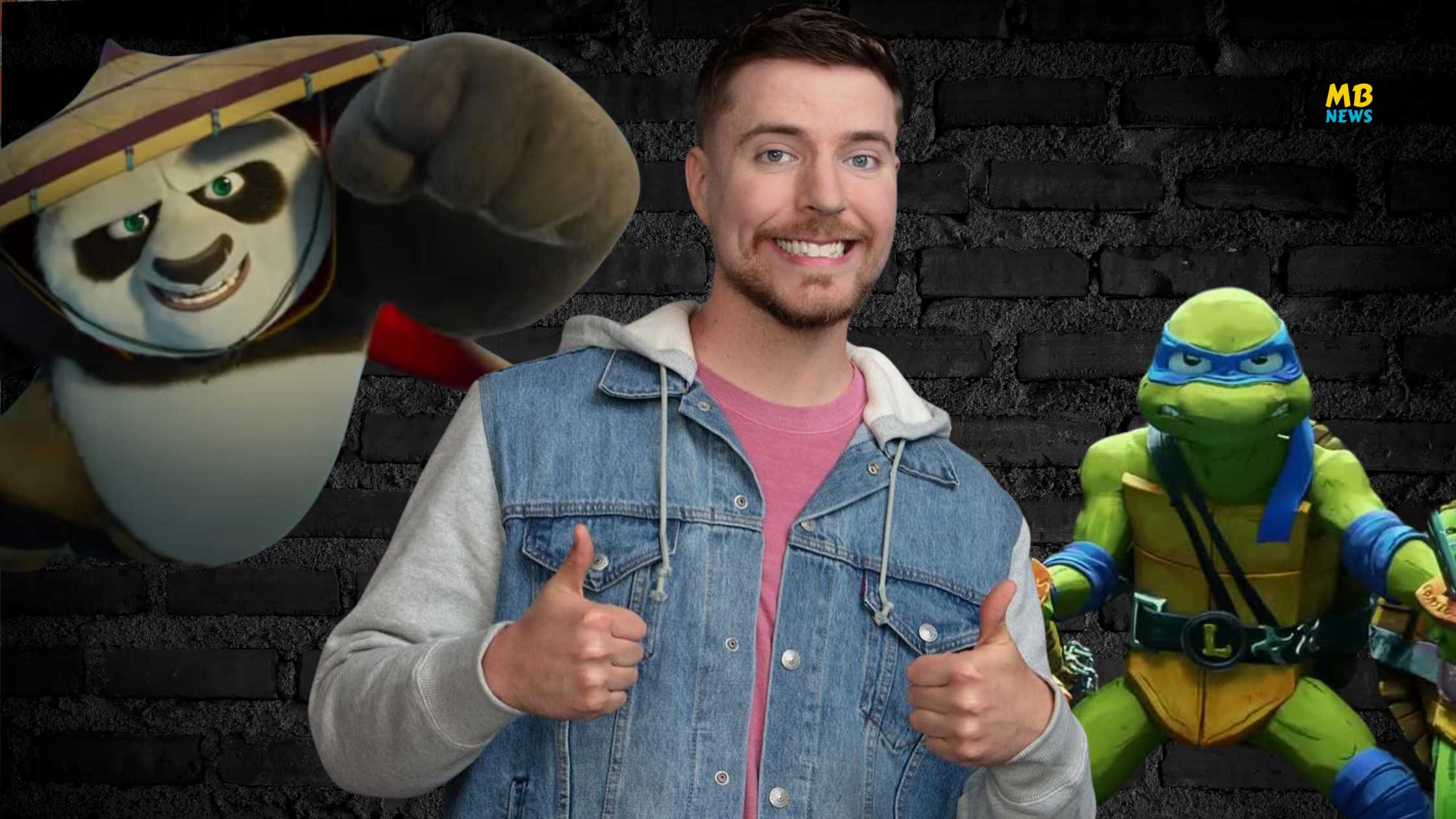 MrBeast Ventures into the Animated World with Roles in Teenage Mutant Ninja Turtles and Kung Fu Panda Sequels