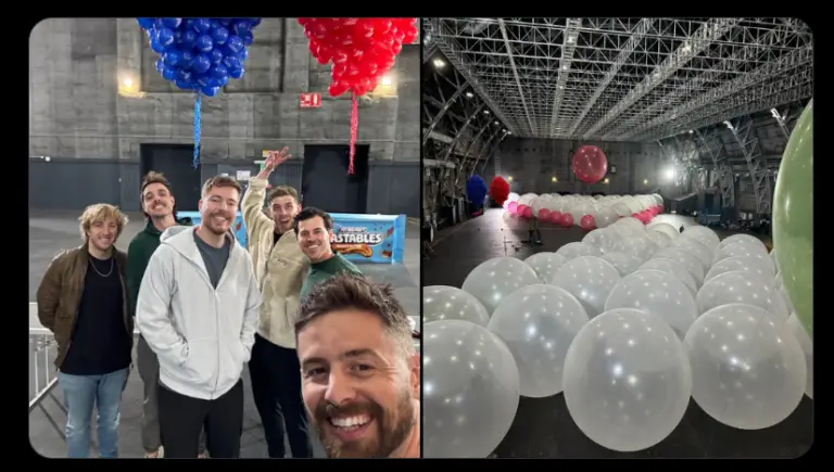 MrBeast and How Ridiculous Collaborate for "Craziest Giant Balloon Vid Ever"