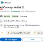 MrBeast's New AI Concept Artist Position Sparks Controversy